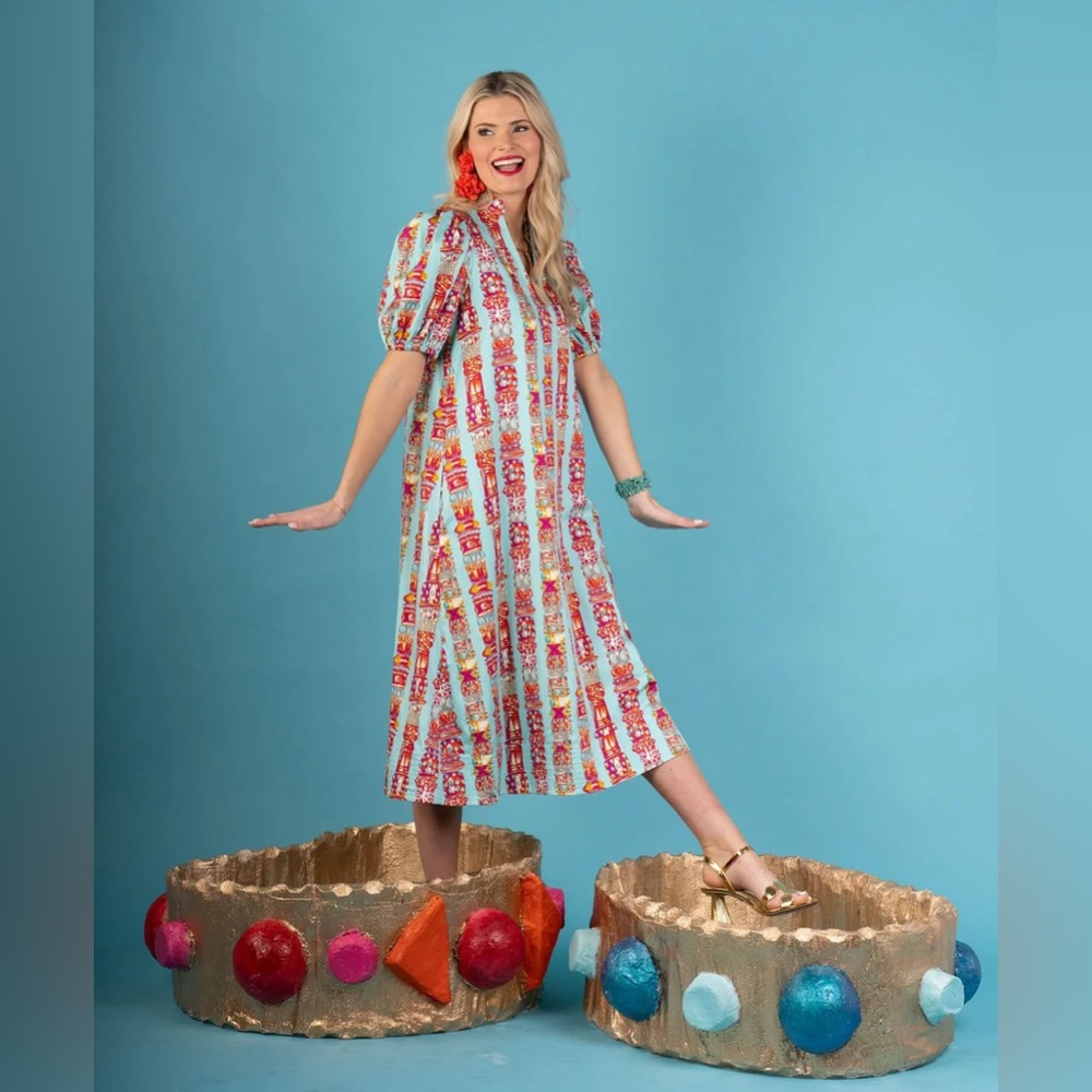 Emily McCarthy Hampton Dress, Iconic Iris, Small